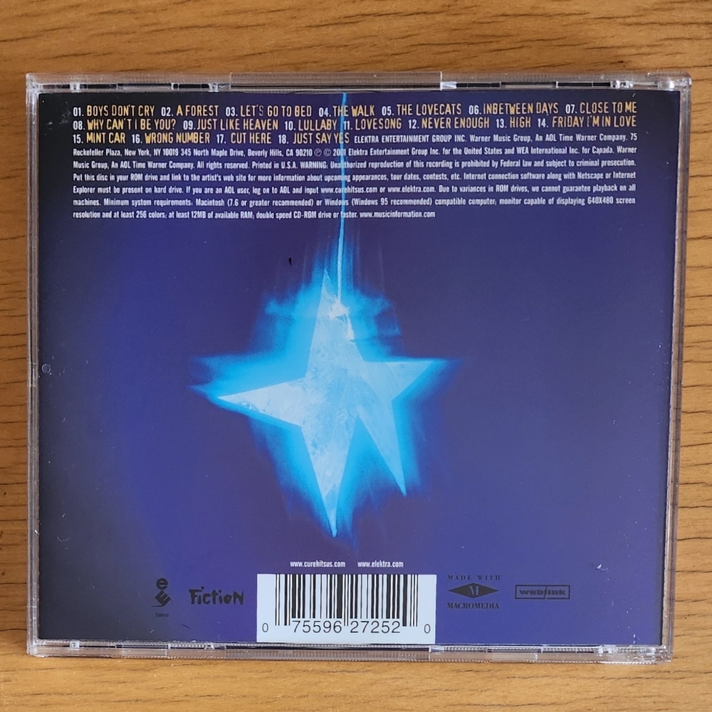 The Cure "Limited Edition Hits Double CD!", "Cut Here" - CDs (Lot of 2) - Picture 6 of 9